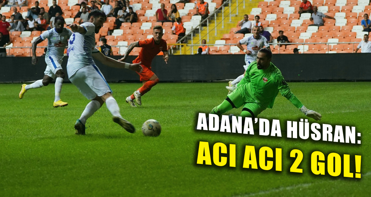 Çaykur Rizespor'un ilk yenilgisi, Adanaspor'un ilk galibiyeti!