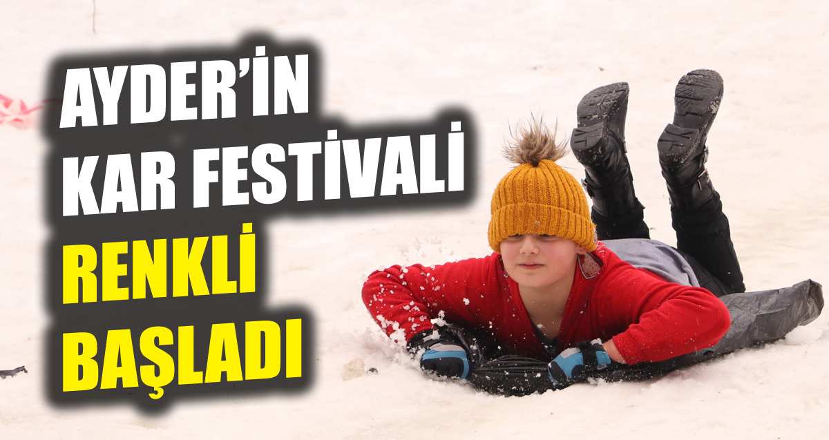 15. Ayder Kar Festivali renkli başladı